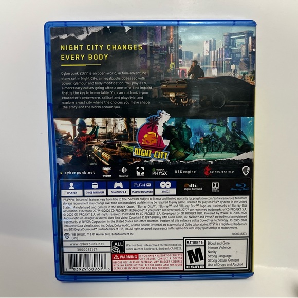 Cyberpunk 2077 PS4 Sony PlayStation 4 (Pre-Owned) - Picture 5 of 5